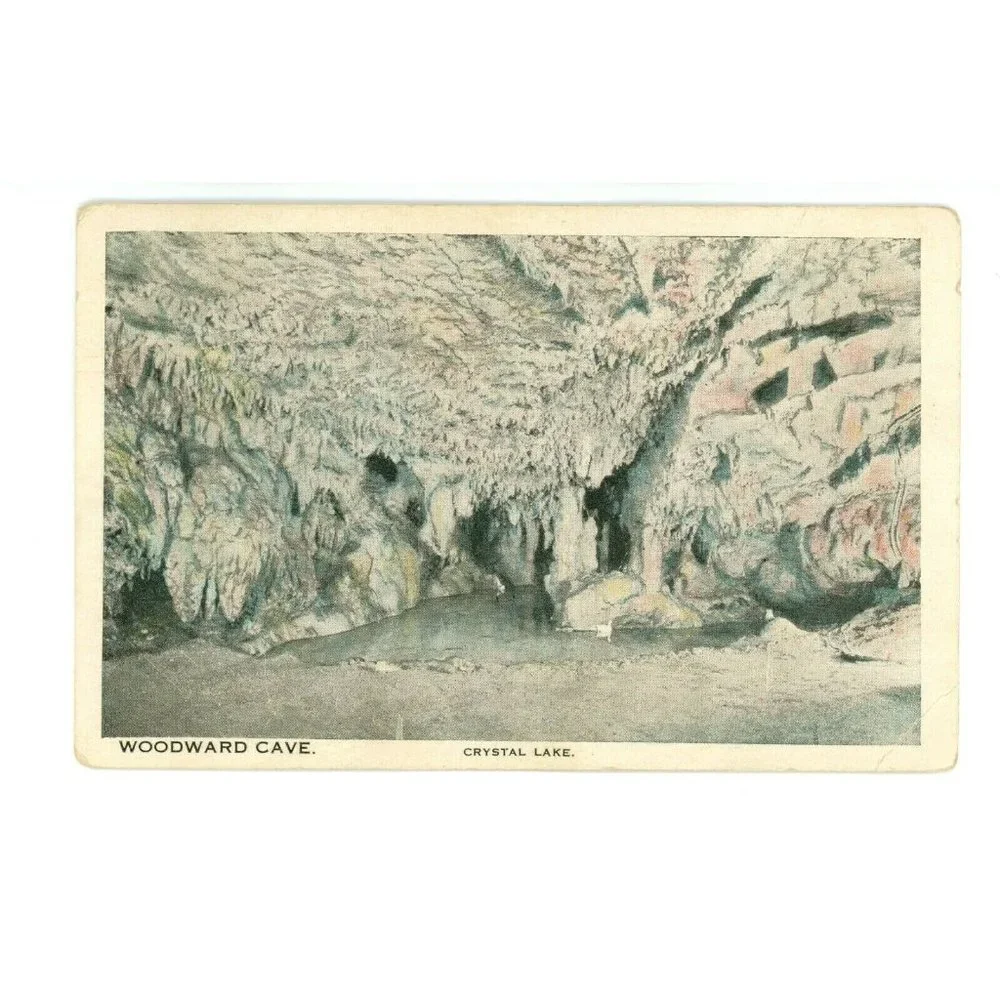 Vintage Postcard Woodward Cave Crystal Lake Pennsylvania PA USA‎ Unposted Fair